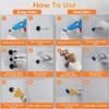 Car Dent Puller Kit, 45Pcs Paintless Dent Removal Tools with Adjustable Lifter & Bridge Puller for Car, Refrigerator Door Repair