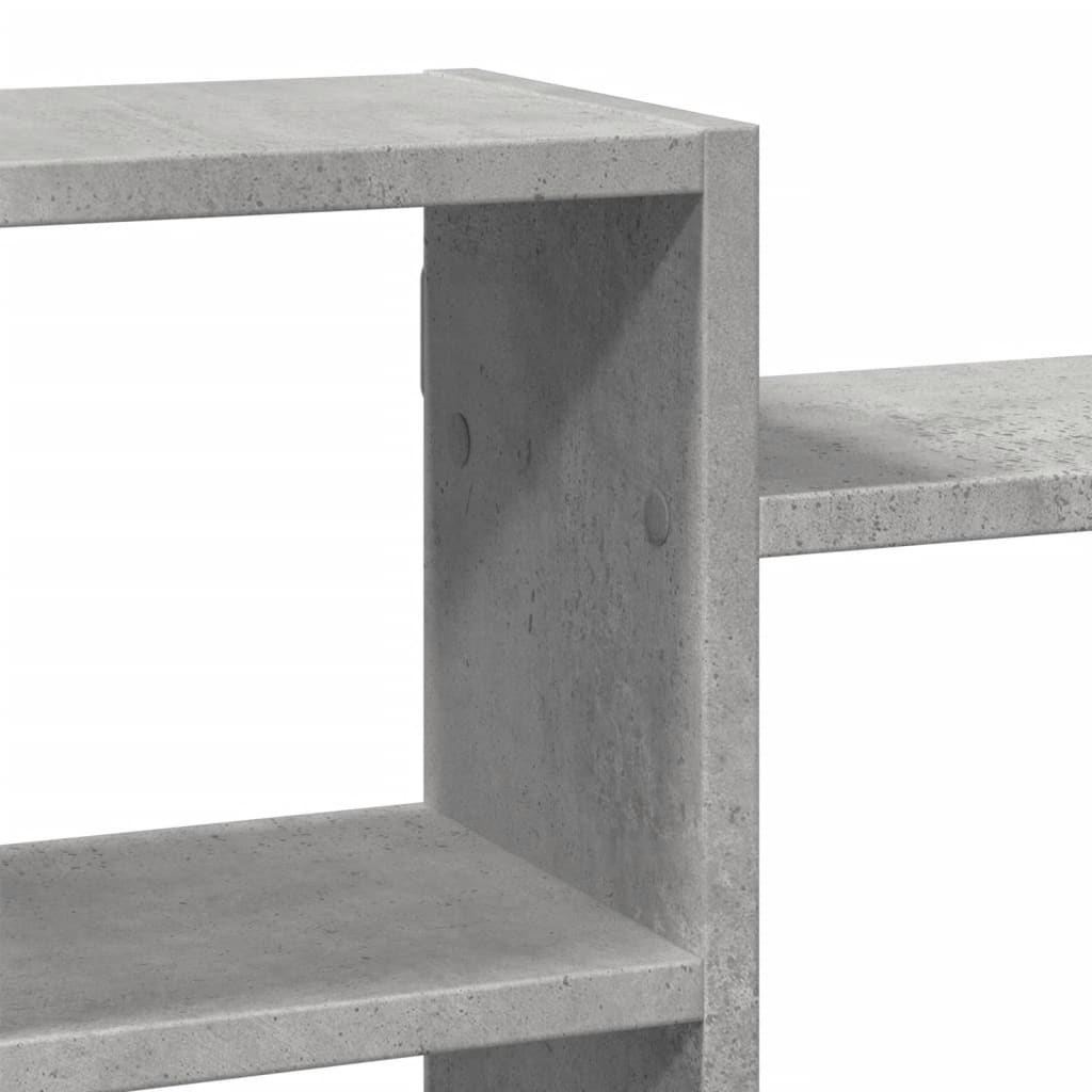 Wall Shelf Concrete Grey 129 x 18 x 42 cm Wood Based Material