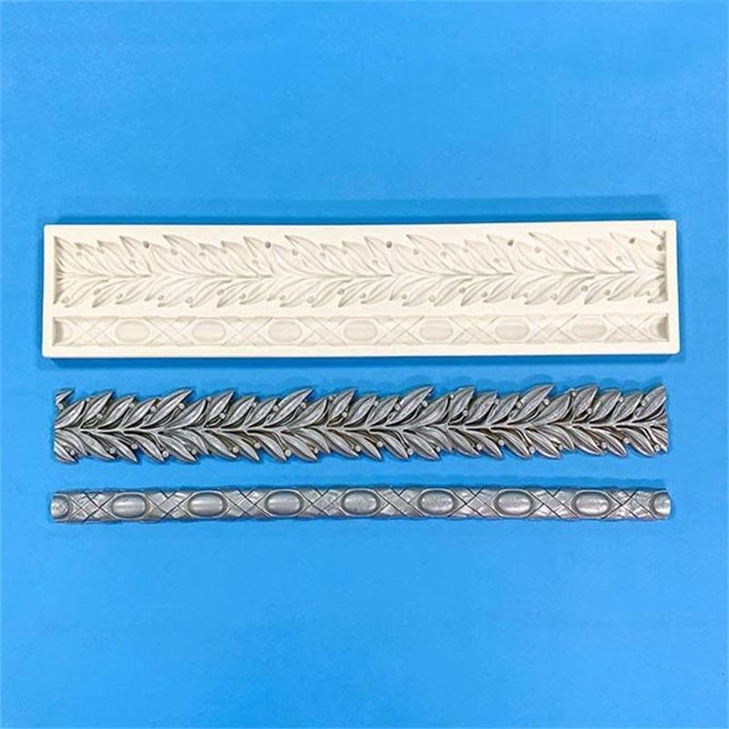 Cake Border Silicone Molds DIY Relief Fondant Cake Decorating Tools Chocolate Sugarcraft Gumpaste Mold Kitchen Baking Tools