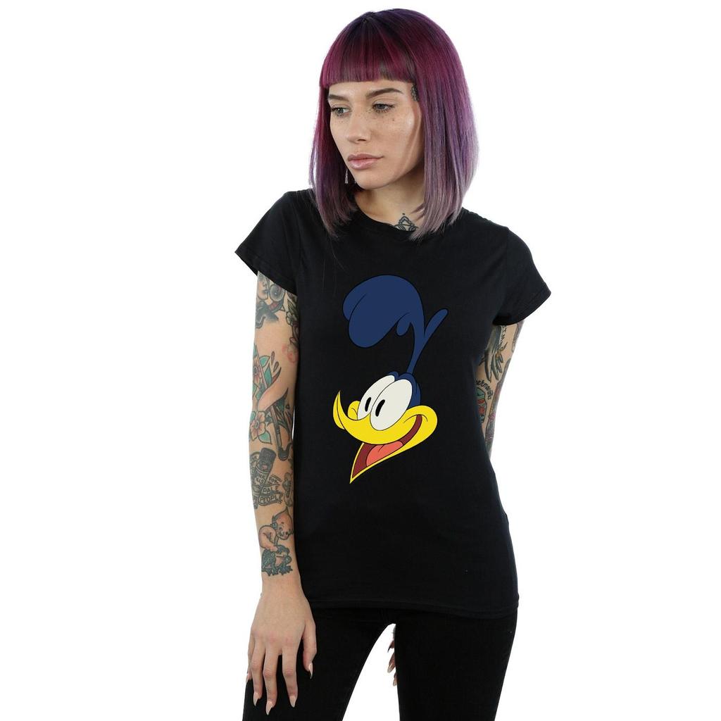 Looney Tunes Womens/Ladies Road Runner Face Cotton T-Shirt
