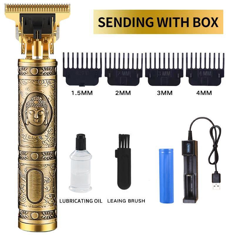 Electric Hair Clipper & Shaver - Home Grooming Tool for Precision Cuts & Oil Head Carving