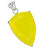 Yellow Opal 76.2 Ct CERTIFIED 925 Sterling Silver A Grade Fancy Gemstone Pendant AI-88-NS