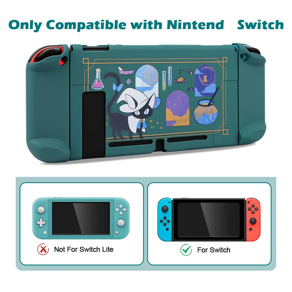 Alchemist Cat para Nintend Switch Capa protetora Kawaii Hard PC para controle NS Switch Joycons Protector