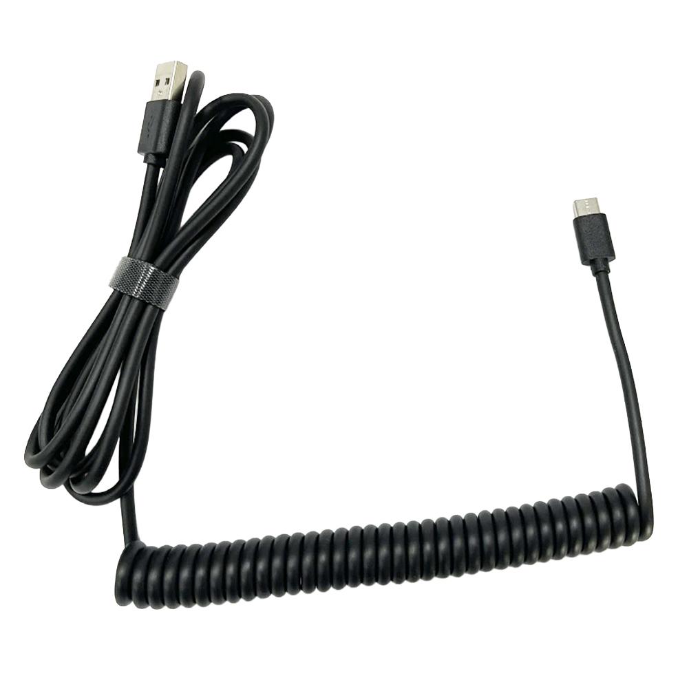 Mechanical Keyboard Coiled Cable Wire Type C USB Port Aviator Coiling Cable Desktop Computer Aviation Connector Data Cord Max 3M