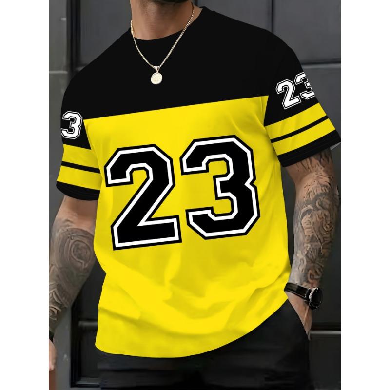 Number 23 Print Men's Short-Sleeve T-Shirt - Trendy Printed New Style