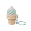 Mini Figurine Fidget Keychain Simulation Ice Cream Clicker Button Decompression Toy  Tactile Toy
