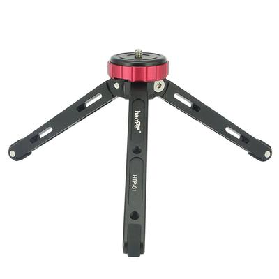 Haoge Tabletop Stand with Screw Mount and Functional Leg Design for DSLR and Macro Max Load Capacity 15kg HTP-01 Tripod/Desktop 1/4" Camcorders,