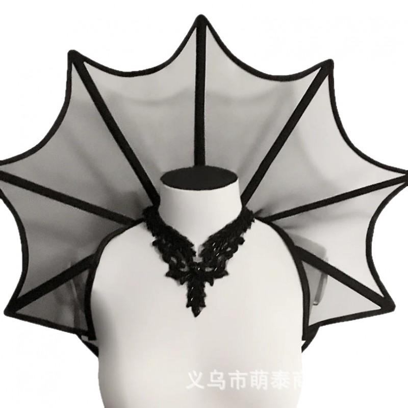 Halloween Lace Cape Costume Prop Scarlet Witch Theme Unisex Cosplay Accessory