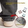 6/pcs Invisible Leg Shortening Clip, Non-slip Pants Edge Clip, Used for Anti-drag Pants Hem Fixing Device, Seam-free Hidden