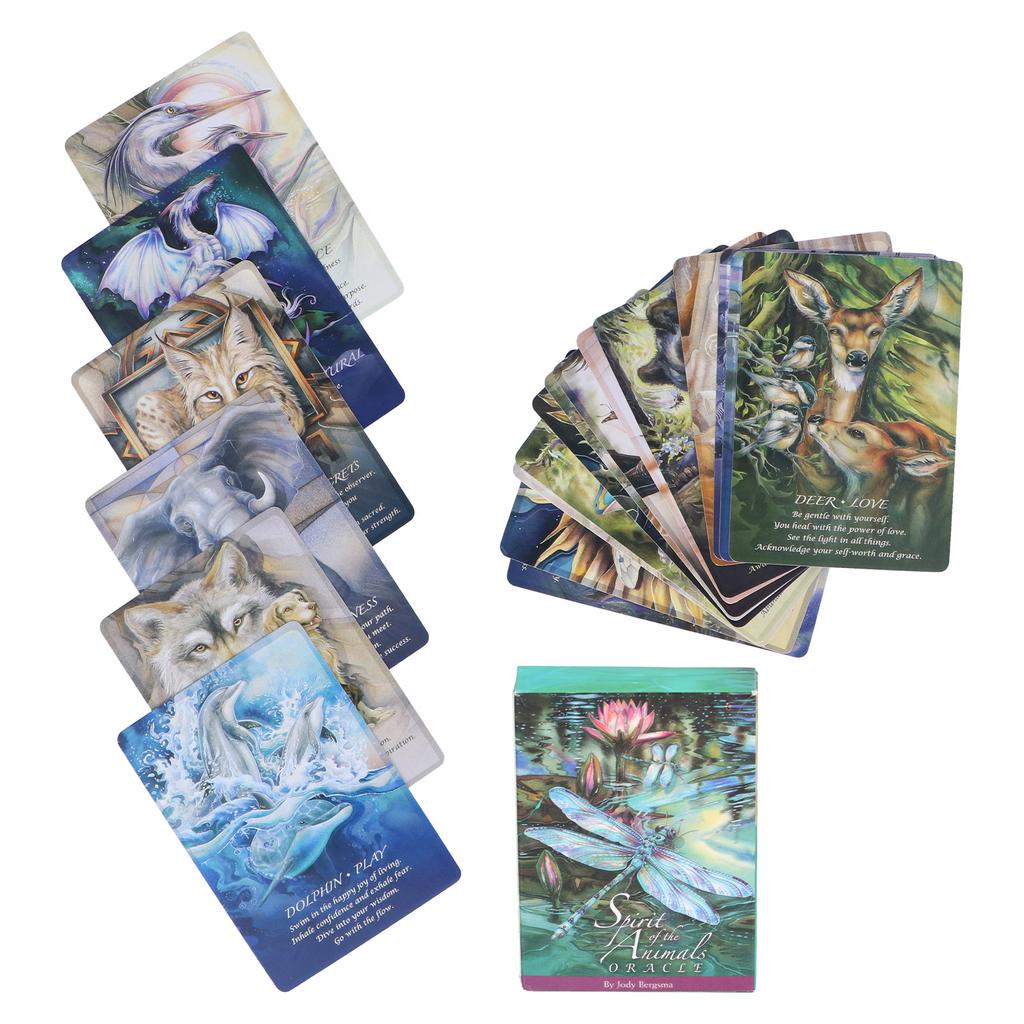 Spirits of The Animals Oracle Cards English Divination Fate Fortunetelling Tarot Card Decks