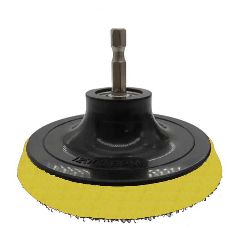 10 Stück 100mm Schleifscheibe 60-240 Körnung Schleifpapier Polierscheibe Klettverschluss-Stützteller für Bohrmaschine Schleifer Rotationswerkzeuge