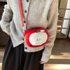 Fruit Plush Crossbody Bag Red Small Mobile Phone Bag Fashion Fruit Shoulder Bag Girls