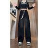 2025 Women's High Waist Wide Leg Denim Jeans - Retro, Slimming, Loose Fit, Plus Size, Spring/Autumn