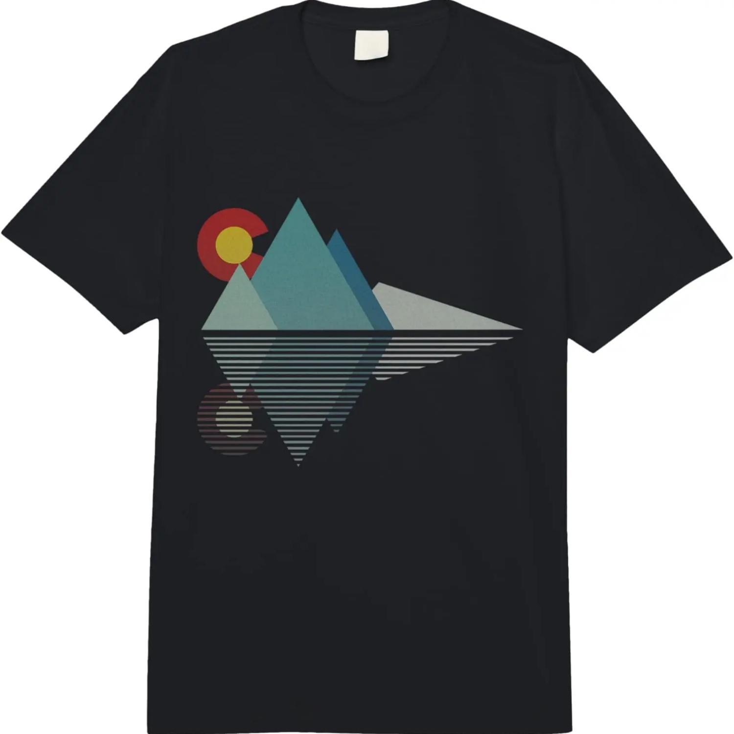 Colorado Flag Mountain Comfort Colors Adult Heavyweight T-shirt S