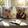 Felix Pillow Character Decor Cushion Cushion Cover Pillowcase Anti-Dustmite Invisible Zipper Short Plush Sofa Cushion