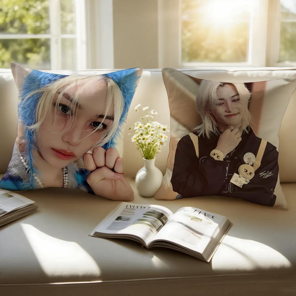 Felix Pillow Character Decor Cushion Cushion Cover Pillowcase Anti-Dustmite Invisible Zipper Short Plush Sofa Cushion