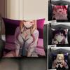 Anime MMy Dress Up Darling Cushion Cover Natural Linen Organic Fabric DoubleSided Printing Sofa Home Decor Gift Pillow Case