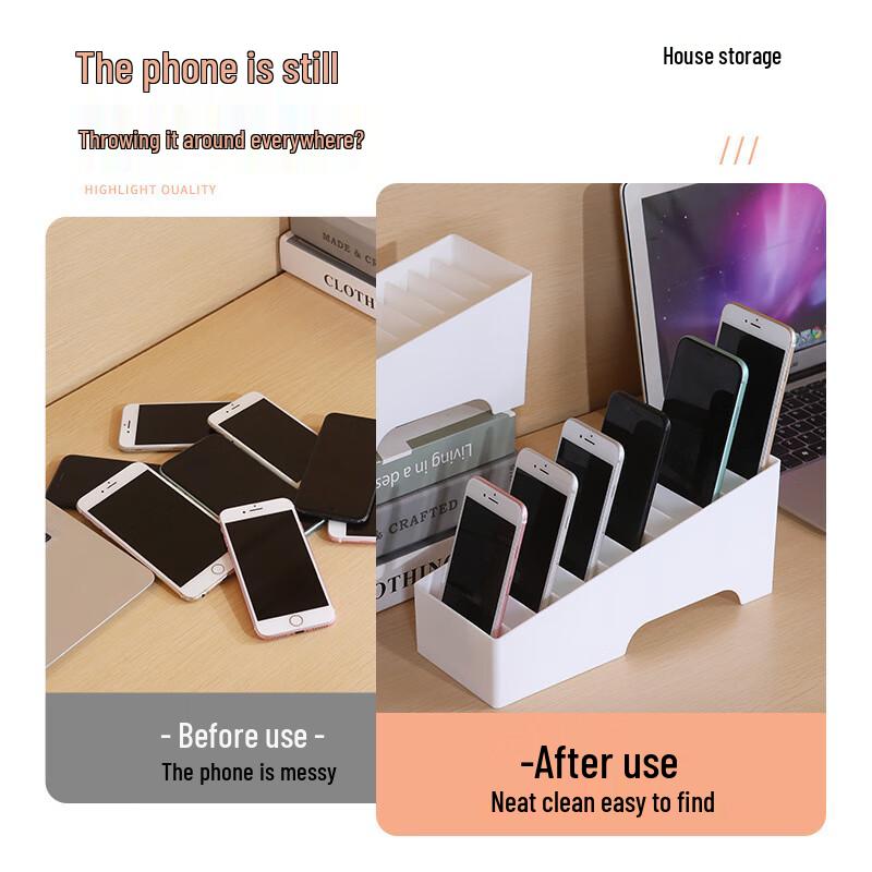 12-Slot Desktop Mobile Phone Organizer