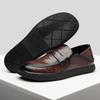 Solid Color Business Casual Shoes for Men Spring Autumn Fashion Leather Shoes Male Soft Sole New Designer Loafers Man