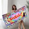 Tamagotchi Cut Friend Big Microfiber Beach Towels Quick Dry Towel Sand Beach Towels Pool Towel for Travel Swim Pool Yoga