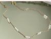 18K Gold-Plated Freshwater Pearl Necklace - Stylish Titanium Steel Clavicle Chain