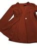 2025 European Autumn/Winter V-neck Single-button Solid Color Long-sleeved Blazer