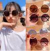 Lovely Baby Kid Round Sunglasses Frameless Candy Colors Party Glasses Beach Girls Vintage Fashion Cycling Cute Eyeglasses