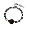 European & American Laser Engraved Stainless Steel Cuban Link Bracelet