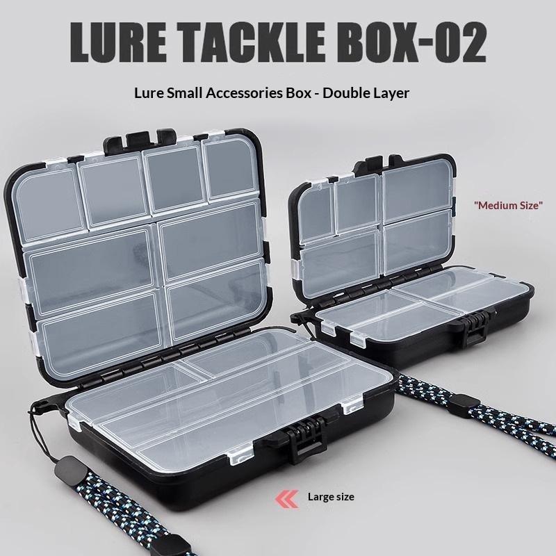 Double Sided Tackle Box Box Fishing Gear Accessory Storage Box Fishing Bait Box Mino Hard Bait Pencil Squid Fake Bait Box
