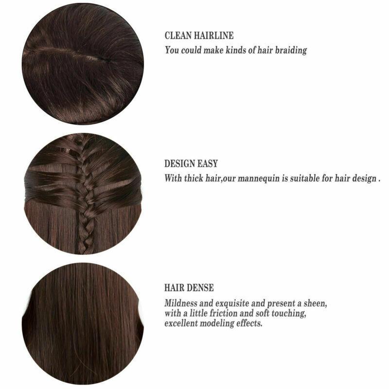 Professional Manequin Head Human Hair Barber Practice Hairstyle Hairdresser Doll