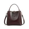 Bucket Bag Women'S Bag Autumn And Winter Leather Shoulder Handbag Large Capacity Fashion Commuter Messenger Bag