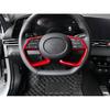 For Hyundai Elantra 2021-23 Red Glossy Steering Wheel Button Frame Trim 2PCS Fit