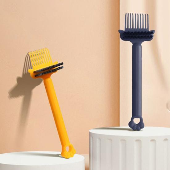 1/2/3/4Pcs Hair Brush Cleaner with Cat Paw Handle Double-sided Airbag Tool Portable Home Massage Comb Cleaning