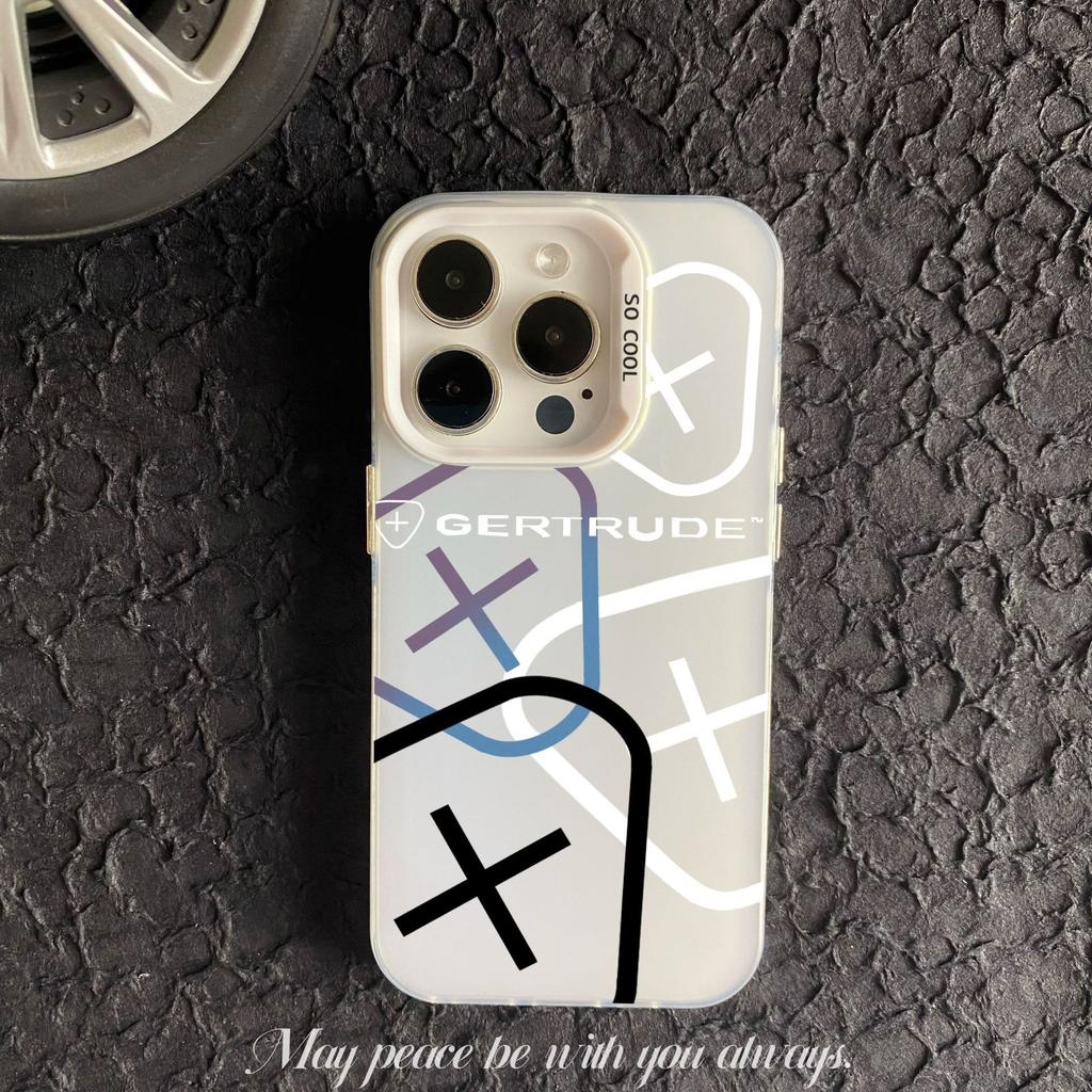 Trendy Designer PC Phone Case for iPhone 7 8 XR XS 11 12 13 14 Mini 15 16 Plus Pro Max-Coque Gertrude with Stylish Hulls