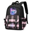 Anime Cartoon K-Pop Printed Large Capacity Backpack for Teenger Student Girl Boy Schoolbag Bookbag Women Large Capacity Waterproof Travel Bag Kid Gift