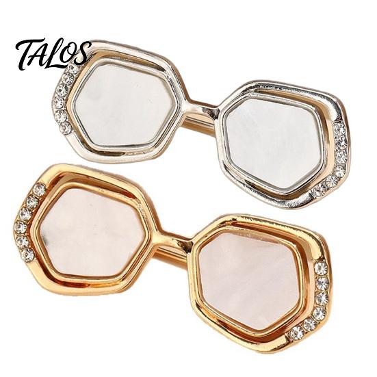 Sturdy Metal Pin Mini Glasses Shape Brooch, Alloy Lapel Pins, Decorative Brooch Pin, Long-lasting Eyeglass Versatile Clothing Accessories for