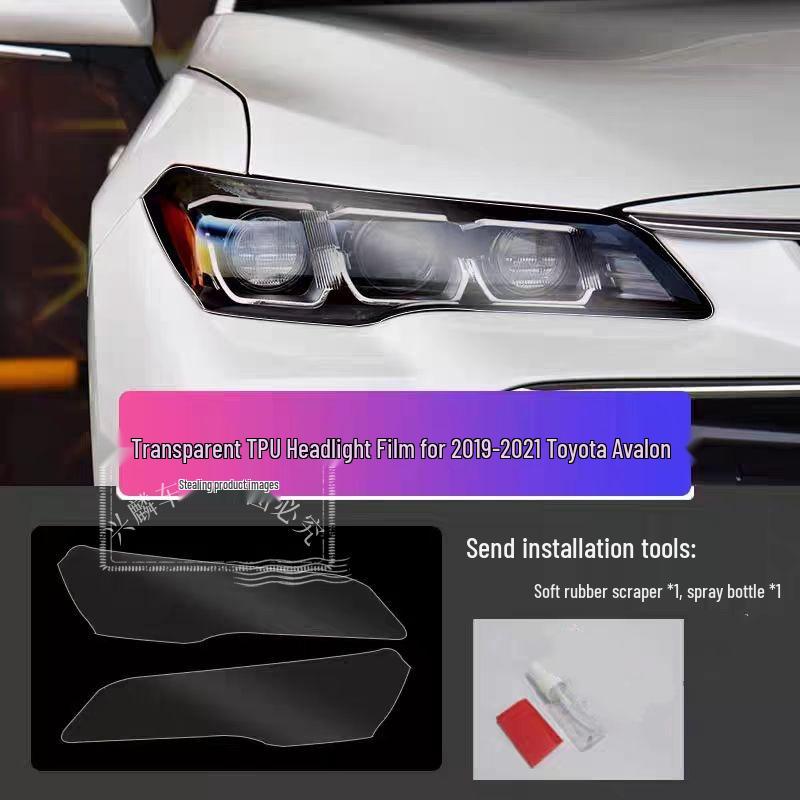 Toyota Front Headlight Protective Film for Asia Dragon, Camry, Highlander, RAV4, and Wildlander.