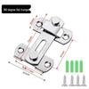 Stainless Steel 90° Right Angle Door Latch: Anti-Theft Sliding Bolt Lock