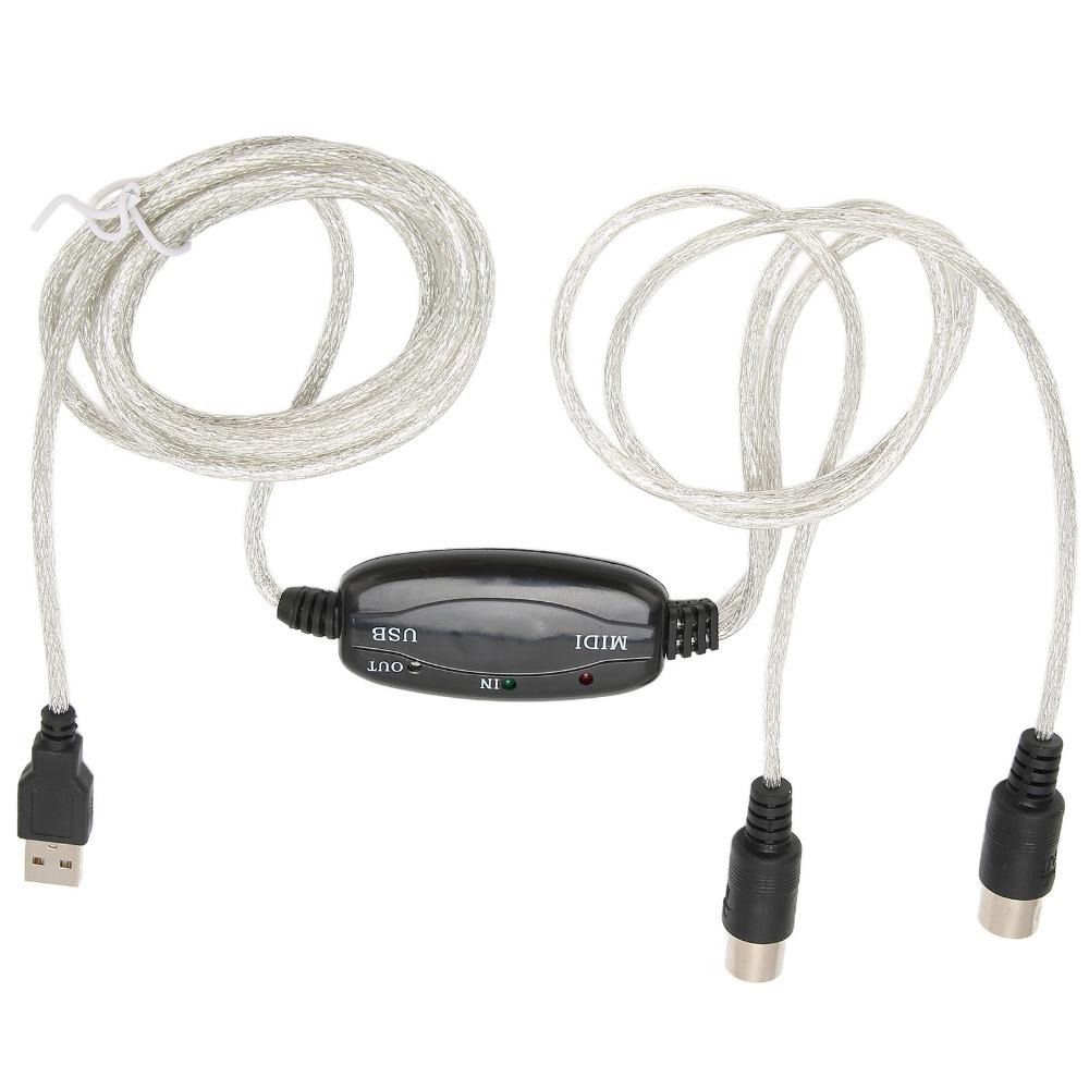 Plug and Play 16-Kanal PC zu Synthesizer MIDI-Kabeladapter für Keyboard, Klavier, Synthesizer