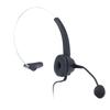 USB Headset Noise Cancelling Adjustable Volume Headband Single Ear Wired Computer Headphone with Mic