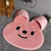 Tappetino da Bagno in Silicone con Texture Esfoliante Design Coniglio Antiscivolo Tappetino per Doccia per Massaggio ai Piedi 30cm