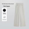 Women's T8 Corduroy A-line Wide Leg Pants - Slim Fit for Autumn & Winter
