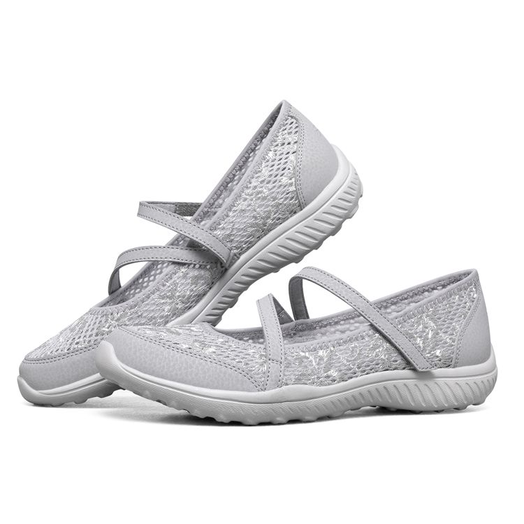 Skechers Scarpe Piatte Casual da Donna Scarpe Piatte da Donna 100022-GRY