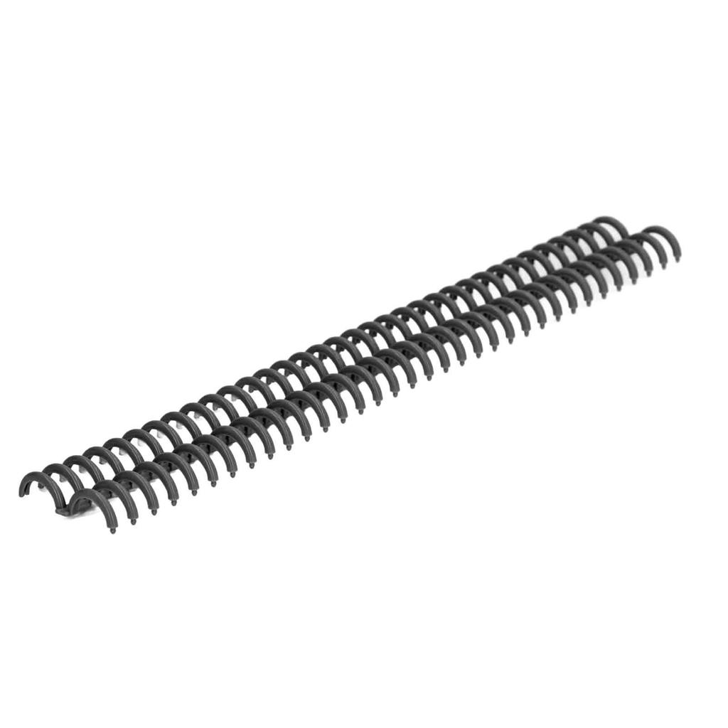 10Pcs Binding Coils 34 Holes Polypropylene Wear Resistant Binding Spines for Stationery Black