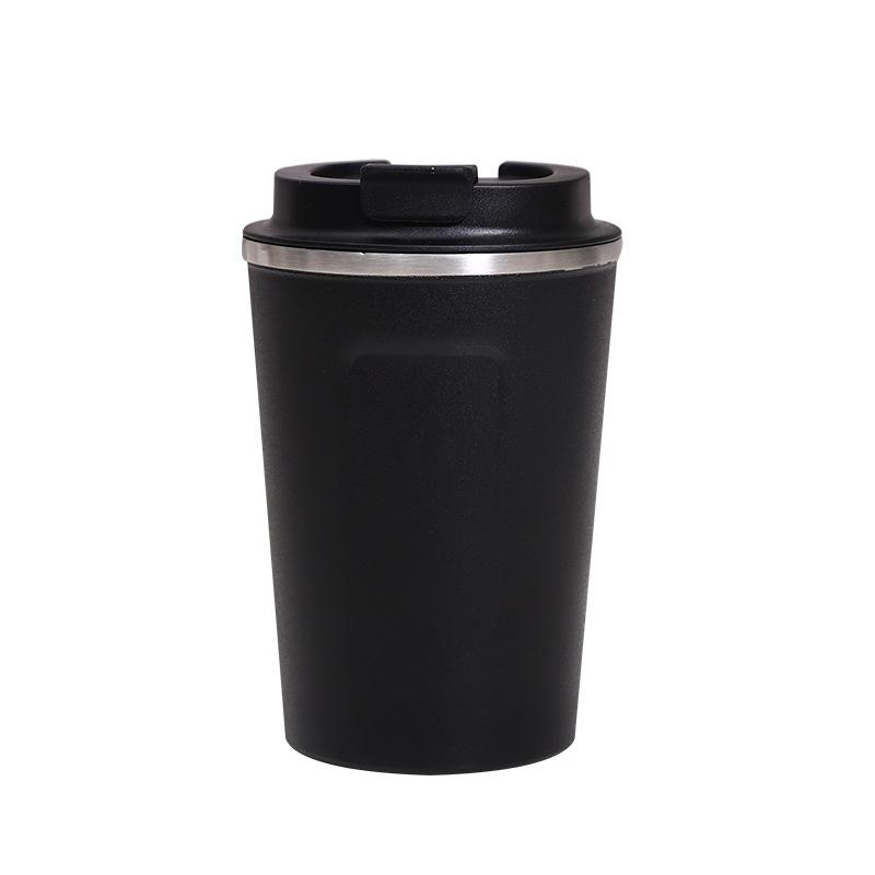 New Simple and Creative Stainless Steel Thermal Insulation Coffee Cup Fashionable Solid Color Mug Student Portable Water Cup