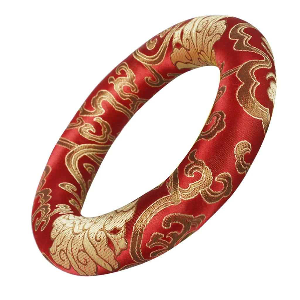 IRIN Cotton Bowl Pillow Handmade Decorative Bowl Mat Foldable Protective Instrument Parts Red Blue Silk Mat Tibetan Bowl