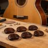 Gitarrenstimmwirbel-Knöpfe, Holz-Set mit 6 Ersatzknöpfen für Reparatur- und Instrumentenwartungsarbeiten Set-Verwendung