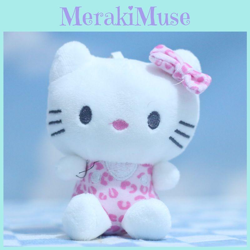 Kawaii Whimsical Kt Cat Plush Keychain Adorable Soft Toy Bag Accessory 12cm Tall