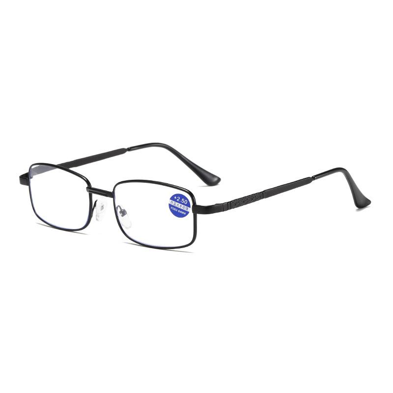 

Anti-Blue Reading Glasses Fashion Reading Glasses For The Elderly Metal Frame Reading Glasses 8002-1 +400 чорний