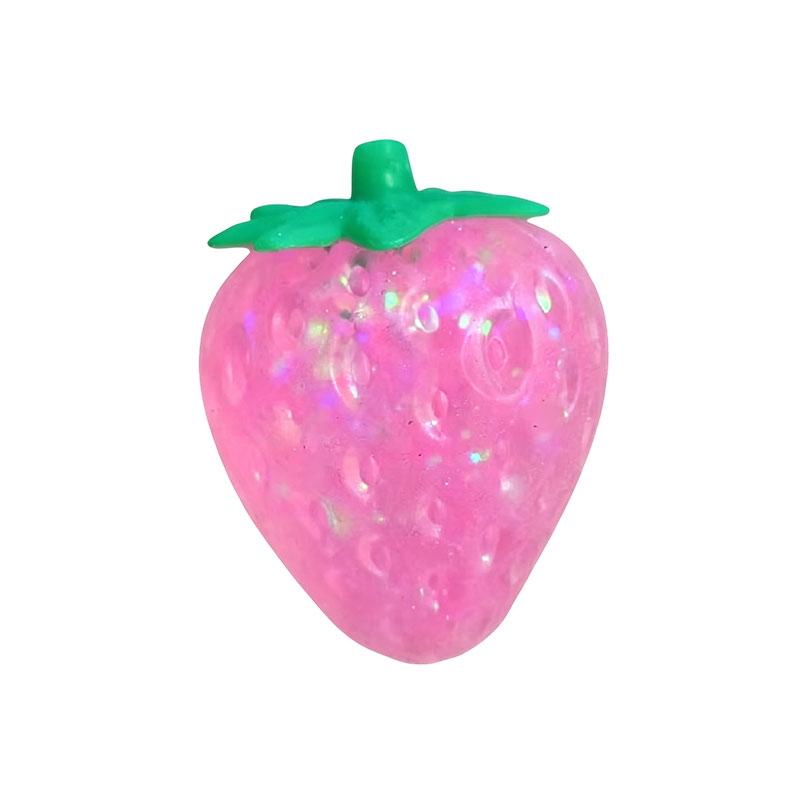 Aardbeien Squishy Speelgoed Decompressie Simulatie Aardbeien Knijpen Zacht Siliconen Gevoel Populair Stressverlichting Emotionele Ontlading
